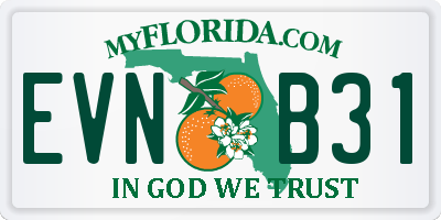 FL license plate EVNB31
