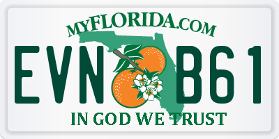 FL license plate EVNB61