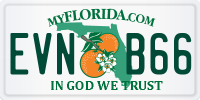 FL license plate EVNB66
