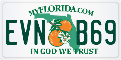 FL license plate EVNB69