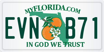 FL license plate EVNB71