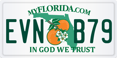 FL license plate EVNB79