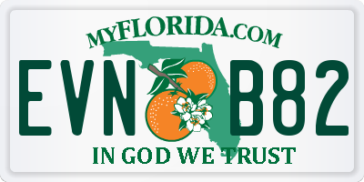 FL license plate EVNB82