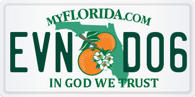 FL license plate EVND06
