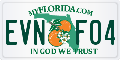 FL license plate EVNF04