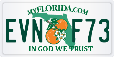 FL license plate EVNF73