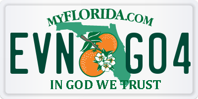 FL license plate EVNG04