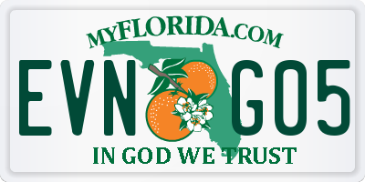FL license plate EVNG05