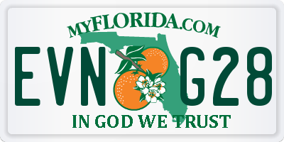 FL license plate EVNG28