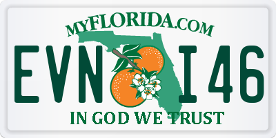 FL license plate EVNI46