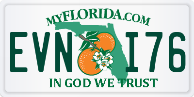 FL license plate EVNI76
