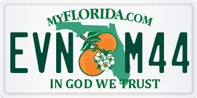 FL license plate EVNM44