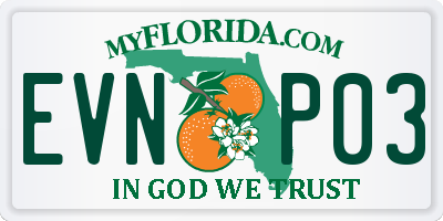 FL license plate EVNP03