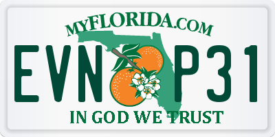 FL license plate EVNP31