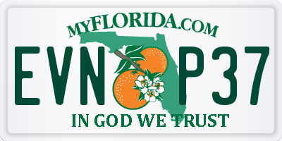 FL license plate EVNP37