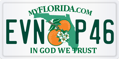 FL license plate EVNP46