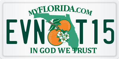 FL license plate EVNT15