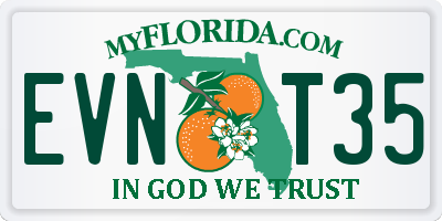 FL license plate EVNT35