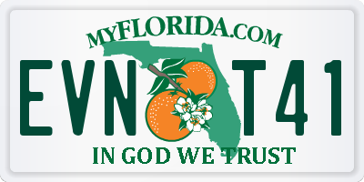 FL license plate EVNT41