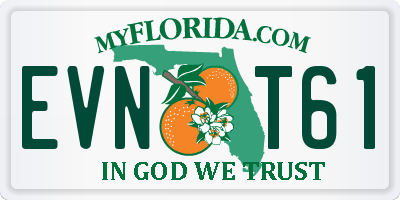 FL license plate EVNT61