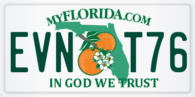 FL license plate EVNT76