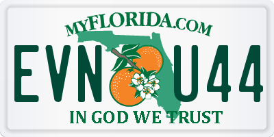 FL license plate EVNU44