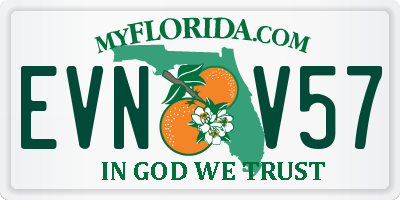 FL license plate EVNV57