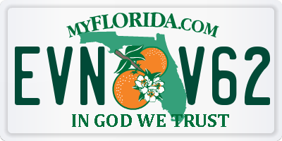 FL license plate EVNV62