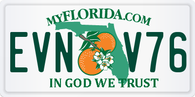 FL license plate EVNV76