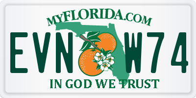 FL license plate EVNW74