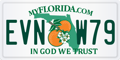 FL license plate EVNW79