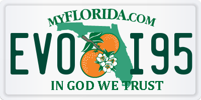 FL license plate EVOI95