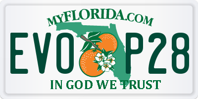 FL license plate EVOP28