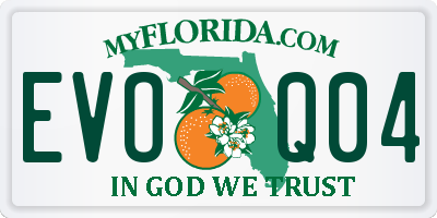 FL license plate EVOQ04