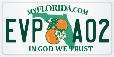 FL license plate EVPA02