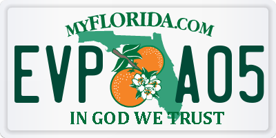 FL license plate EVPA05