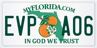 FL license plate EVPA06