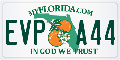 FL license plate EVPA44