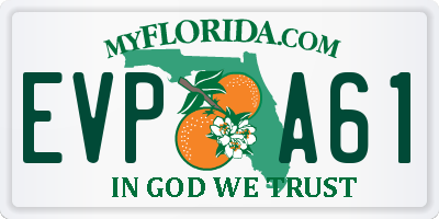 FL license plate EVPA61