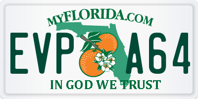 FL license plate EVPA64