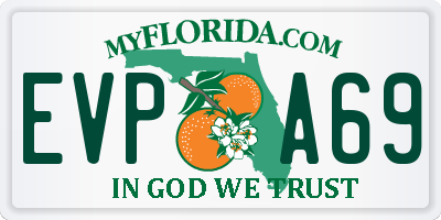 FL license plate EVPA69