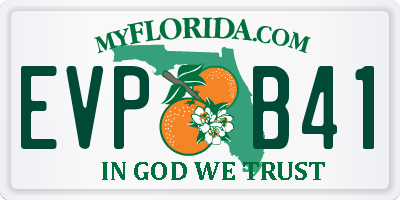 FL license plate EVPB41