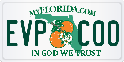 FL license plate EVPC00