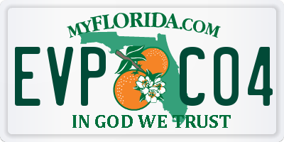 FL license plate EVPC04