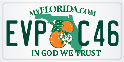FL license plate EVPC46
