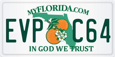 FL license plate EVPC64