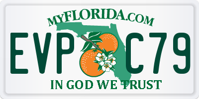 FL license plate EVPC79