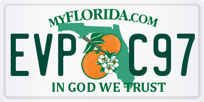 FL license plate EVPC97