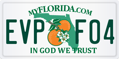 FL license plate EVPF04
