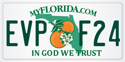 FL license plate EVPF24